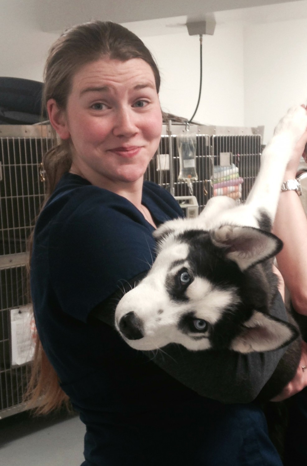 Carleigh with one of our patients, Rufio! Carleigh with one of our patients, Rufio!